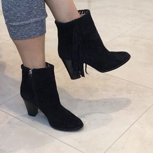 Polo Ralph Lauren black suede booties